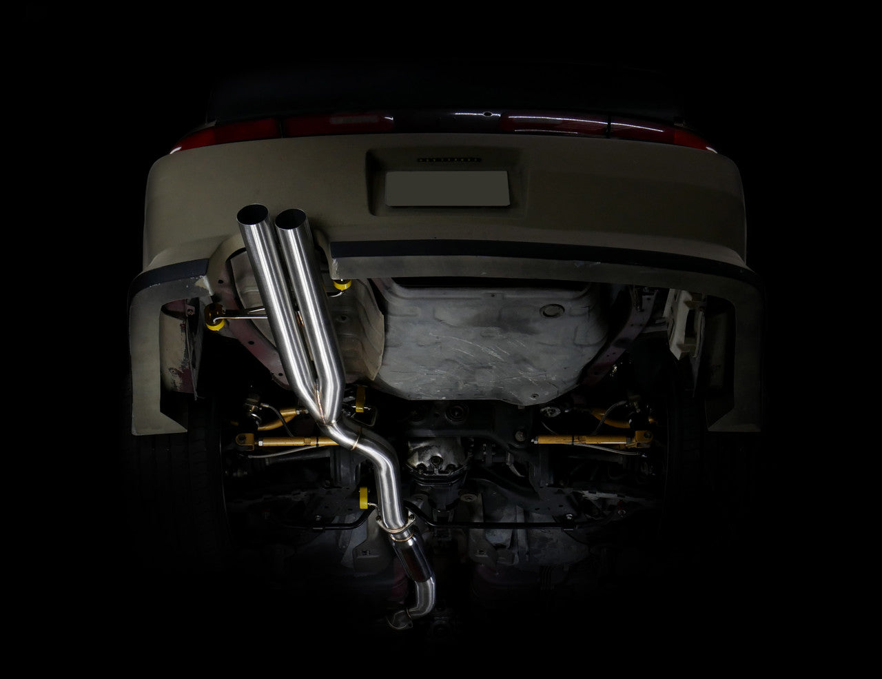 ISR Performance Series II - EP Dual Tip Blast Pipe Exhaust System - Resonated - Nissan 240sx 95-98