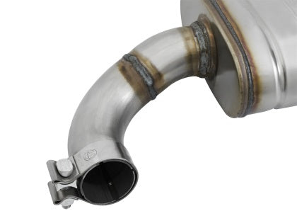 aFe MACHForce XP 2.5in 409 Stainless Axle Back Exhaust w/ Black Tips 15-17 Ford Mustang I4-2.3L