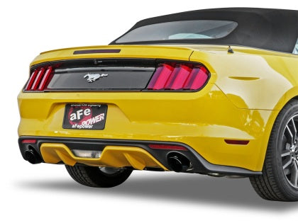 aFe MACHForce XP 2.5in 409 Stainless Axle Back Exhaust w/ Black Tips 15-17 Ford Mustang I4-2.3L