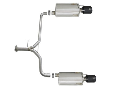 aFe Takeda 2.25-1.75in 304 SS Axle-Back Exhaust w/ Black Tips 13-17 Honda Accord