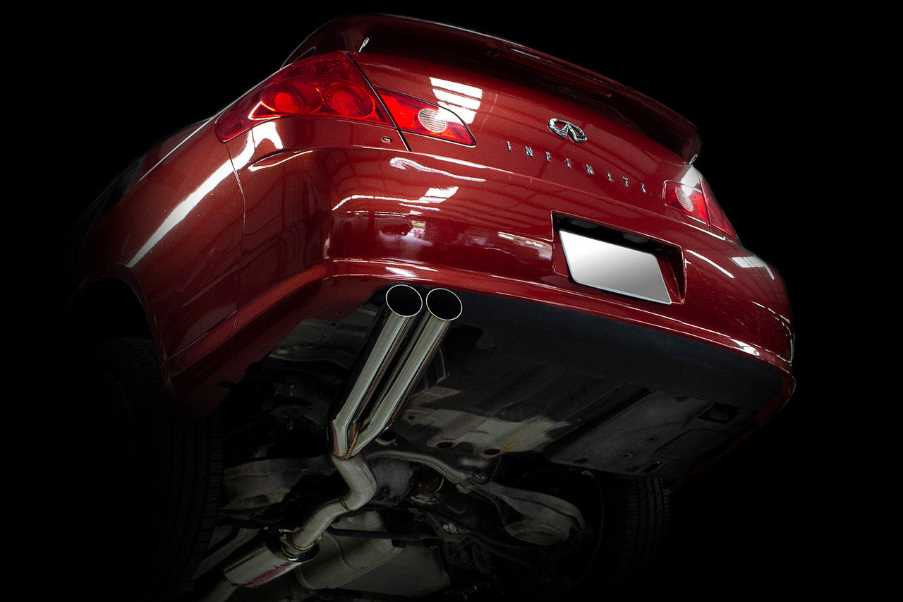 ISR Performance EP (Straight Pipes) Dual Tip Exhaust - Infiniti G35 Sedan 03-04
