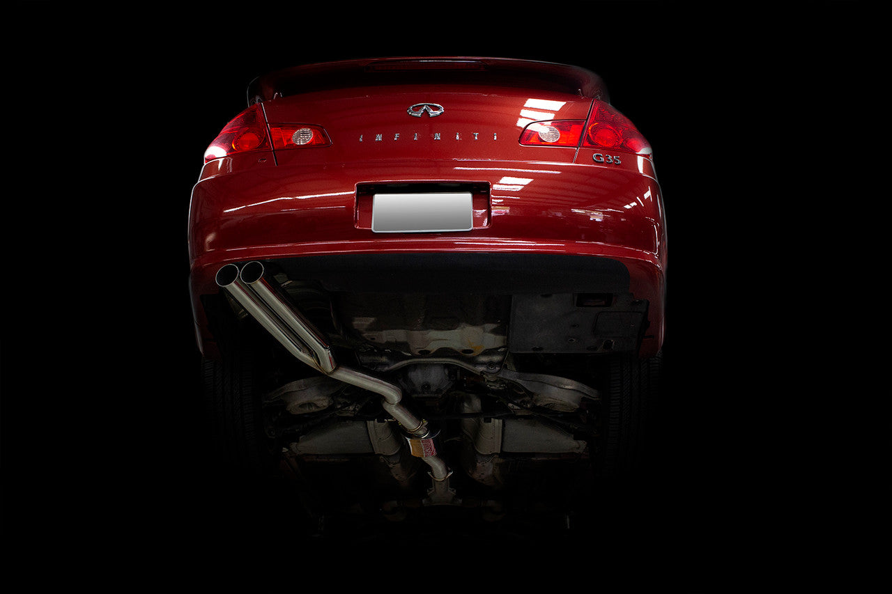 ISR Performance EP (Straight Pipes) Dual Tip Exhaust - Infiniti G35 Sedan 03-04