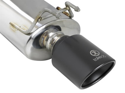 aFe MACHForce XP 2.5in 409 Stainless Axle Back Exhaust w/ Black Tips 15-17 Ford Mustang I4-2.3L