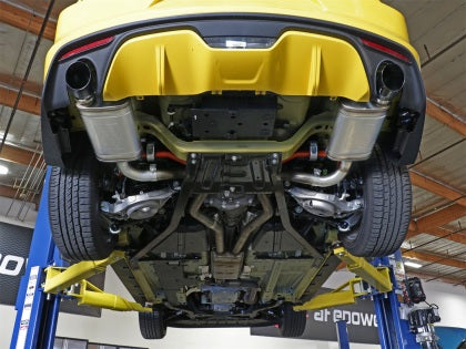 aFe MACHForce XP 2.5in 409 Stainless Axle Back Exhaust w/ Black Tips 15-17 Ford Mustang I4-2.3L