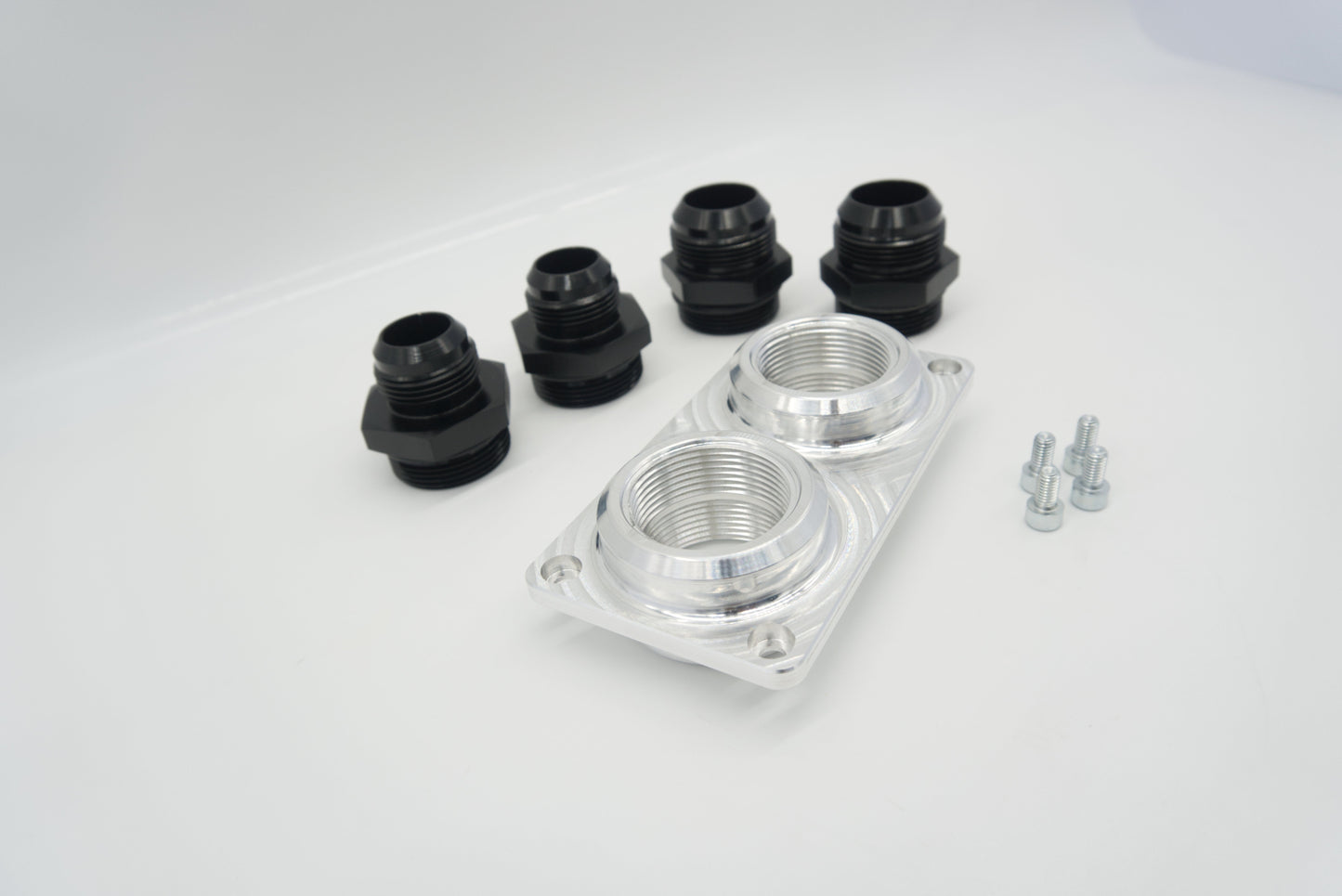ASE Billet Firewall Plate Dual 20AN Pass Through