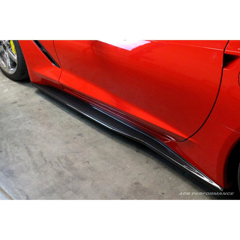 Carbon Fiber Chevrolet Corvette C7 Side Rocker Extensions/ Side Skirt 2014-19