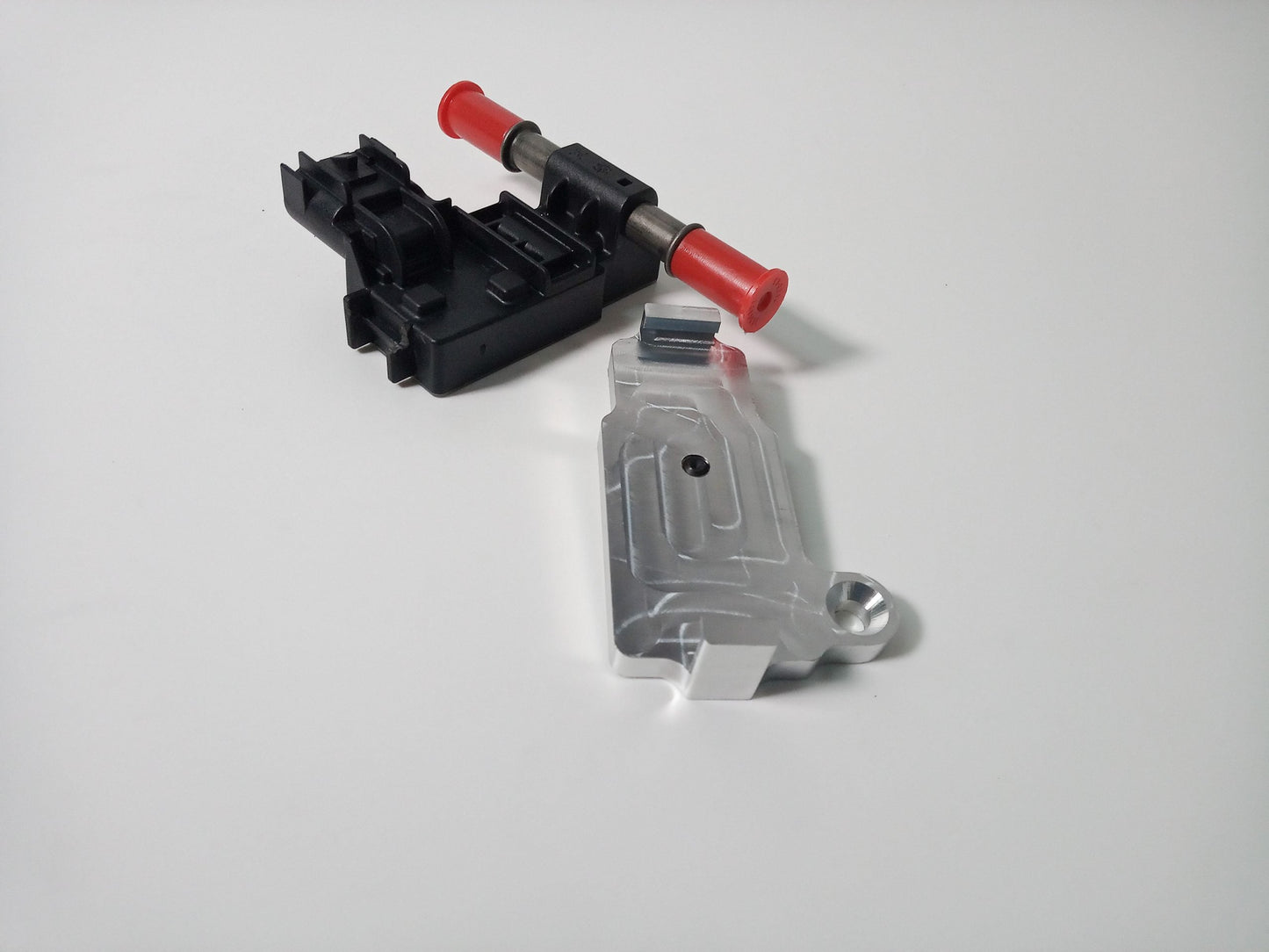 Autosports Engineering Billet Flex Fuel Sensor Mounting Bracket GM Continental AEM - Red