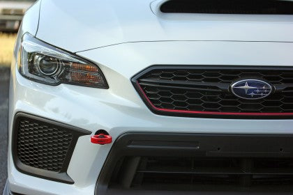 PERRIN 18-21 Subaru WRX & STI / 13-25 BRZ / 17-20 Toyota 86 Tow Hook Kit (Front) - Red