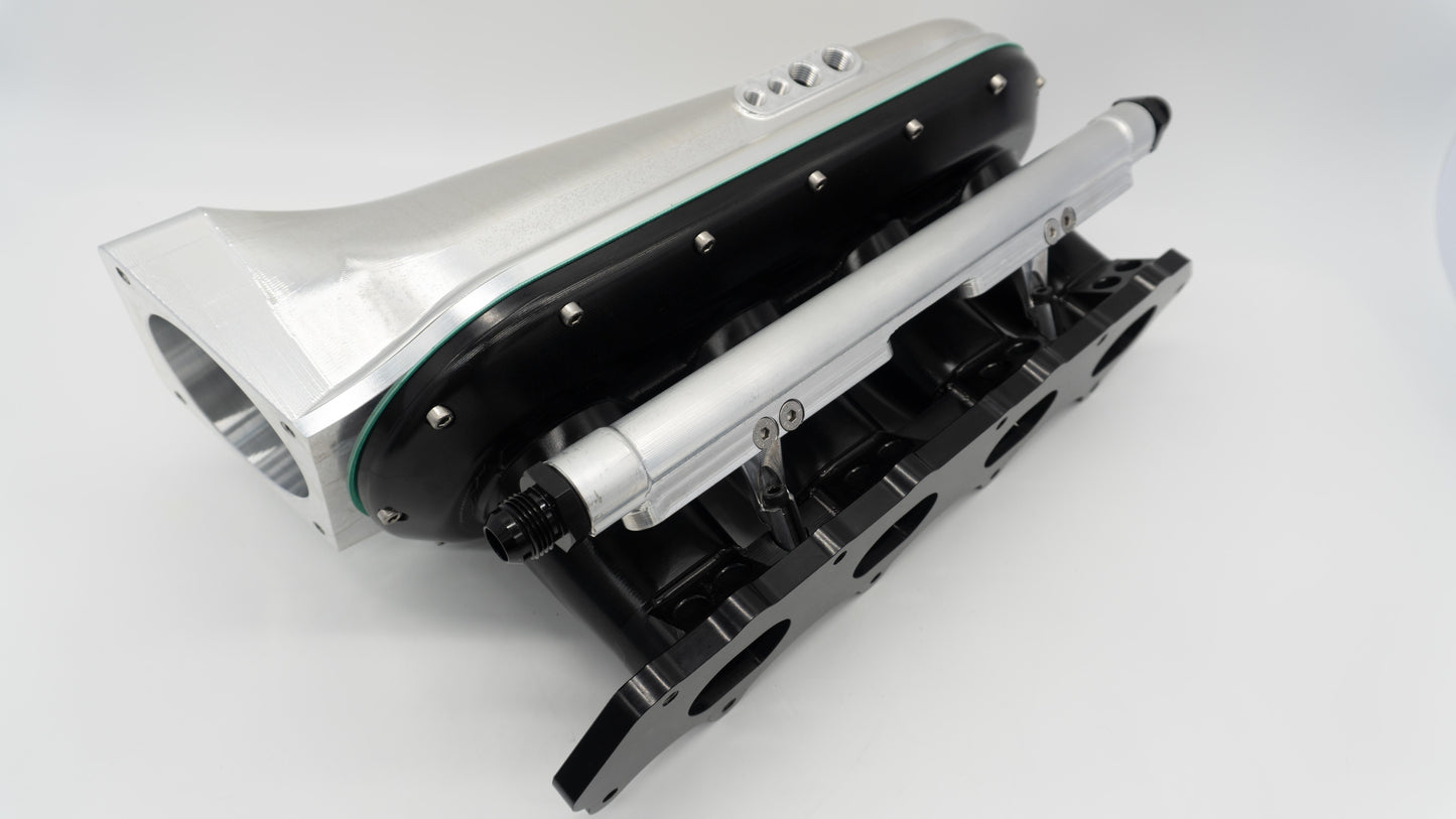 ASE H22 H Series Billet Intake Manifold Black Silver