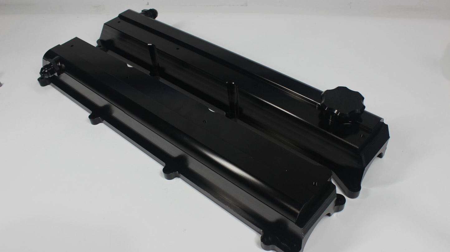 Autosports Engineering Billet 2JZGTE Non VVTi Valve Covers BLACK