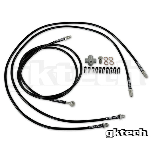 GK Tech Z33 350z/Z34 370z/G35/G37 SS braided hydraulic e-brake line kit