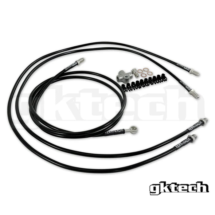 GK Tech Z33 350z/Z34 370z/G35/G37 SS braided hydraulic e-brake line kit