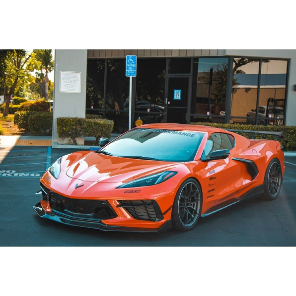 Carbon Fiber Chevrolet Corvette C8 Side Rocker Extensions/ Side Skirt 2020-UP