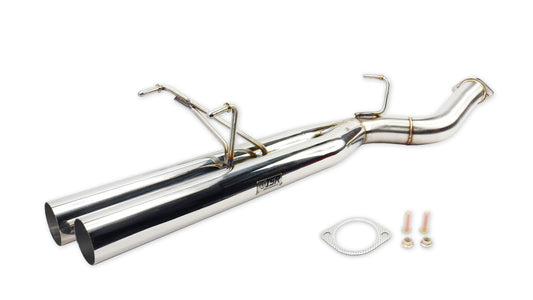 ISR Performance Series II - EP Dual Tip Blast Pipe Exhaust System -Resonated- Nissan 240sx 89-94 (S13)