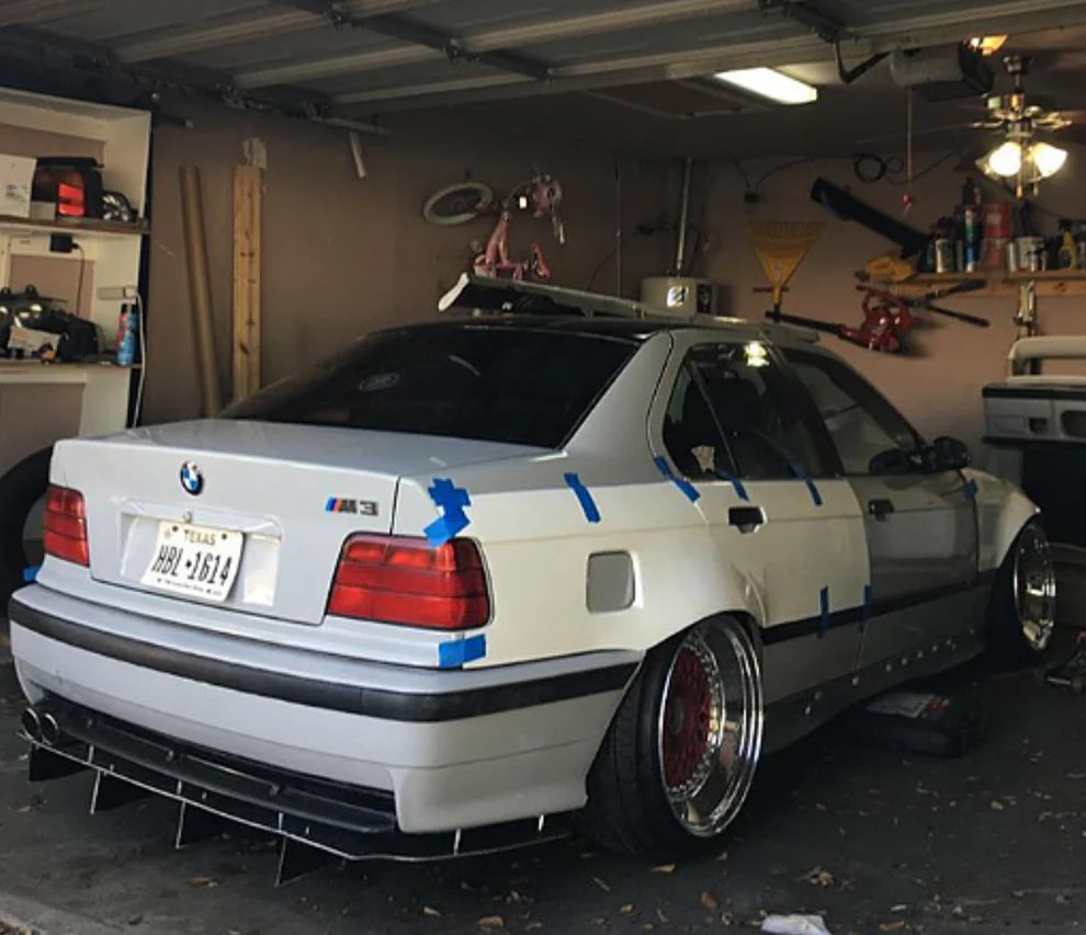 Big Duck Club - BMW E36 Sedan Rear Overfenders (+55mm)