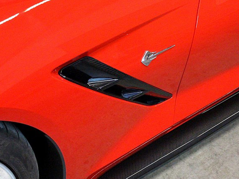 Corvette C7 Carbon Fiber Fender Vents 2014-2019