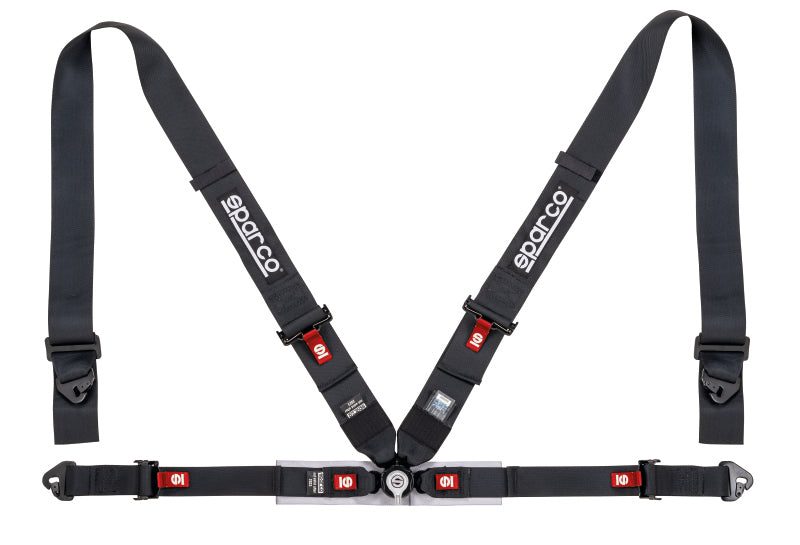 Sparco Belt 2 Inch 4Pt Bolt-In (Black/ Blue/ Red)