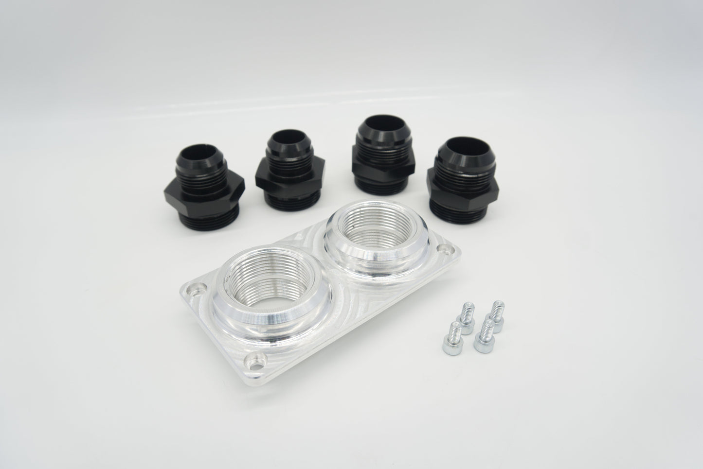 ASE Billet Firewall Plate Dual 20AN Pass Through
