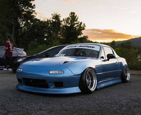 KBD - Mazda Miata 1990-1997 Deuce Style 4 Piece Polyurethane Full Body Kit (37-6624)