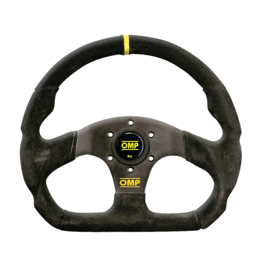 OMP - SUPER QUADRO STEERING WHEEL BLACK SUEDE (OD/1990)