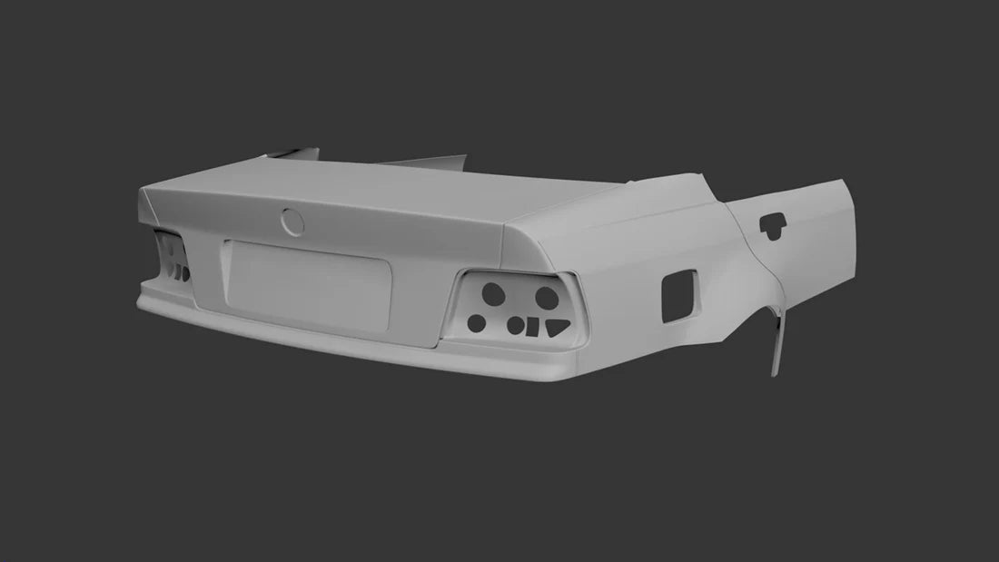 Big Duck Club - BMW E36 Sedan Rear Quarter Replacement V2 (+55mm)