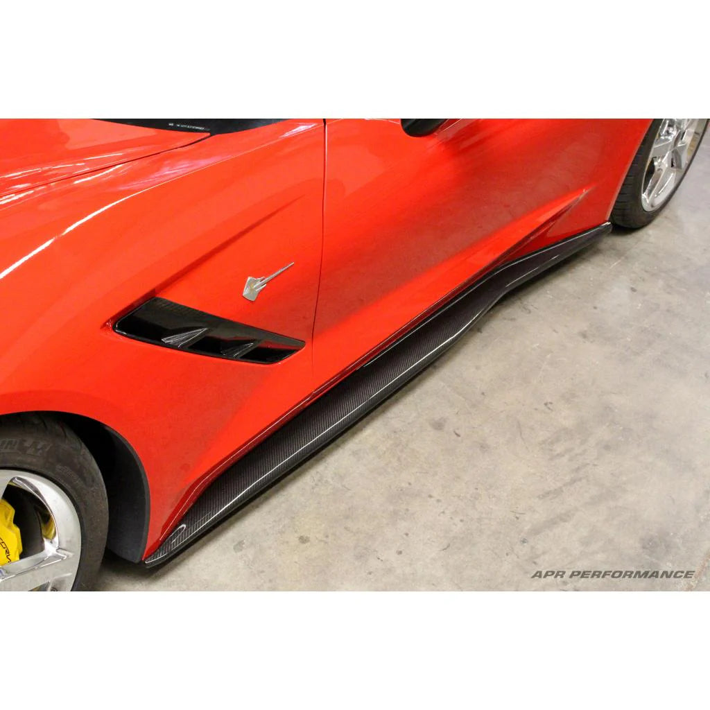 Carbon Fiber Chevrolet Corvette C7 C7 Z06 Side Rocker Extensions/ Side Skirt 2014-19
