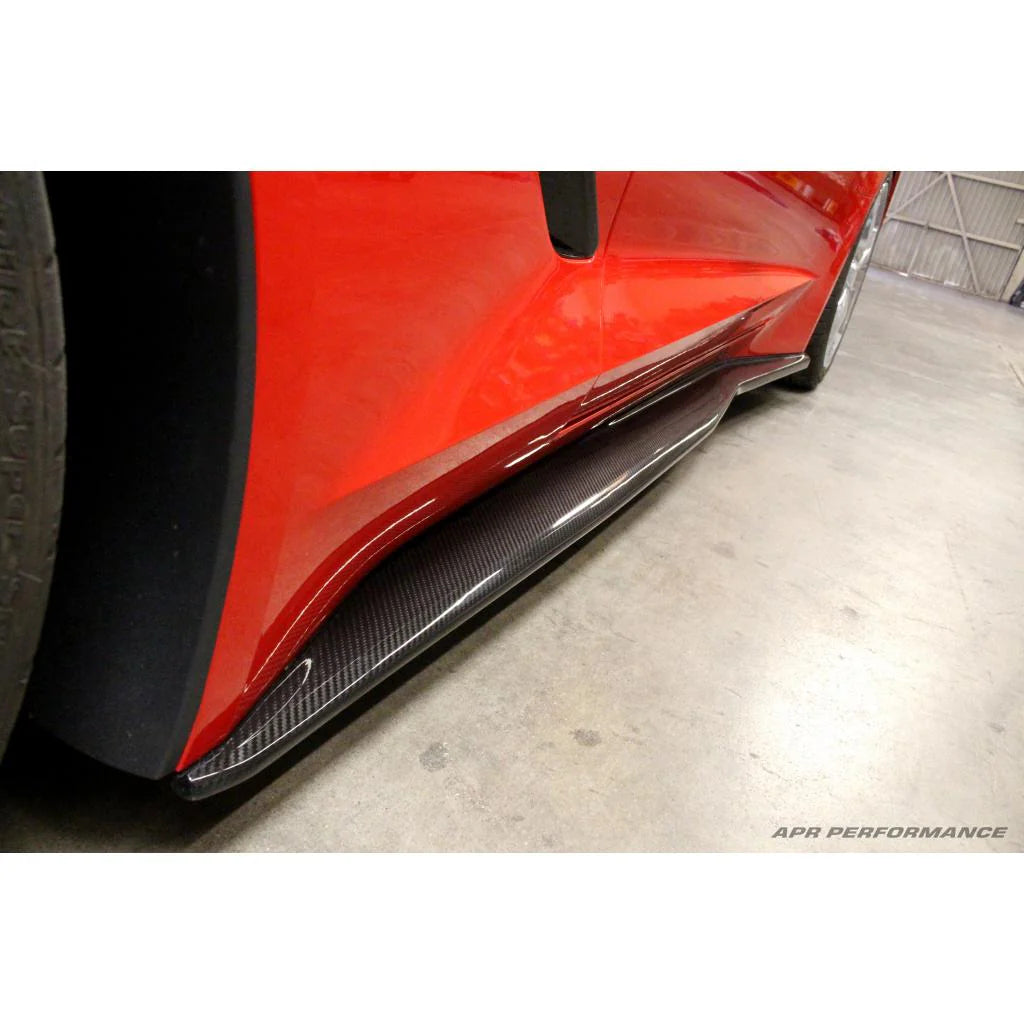Carbon Fiber Chevrolet Corvette C7 Side Rocker Extensions/ Side Skirt 2014-19