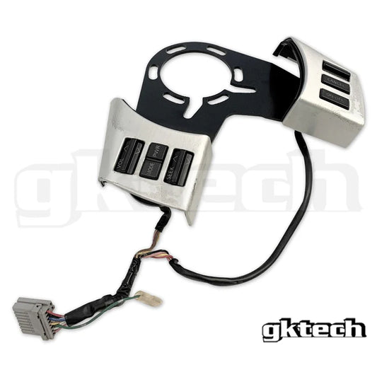 GK Tech Z33 350z steering wheel control relocation bracket