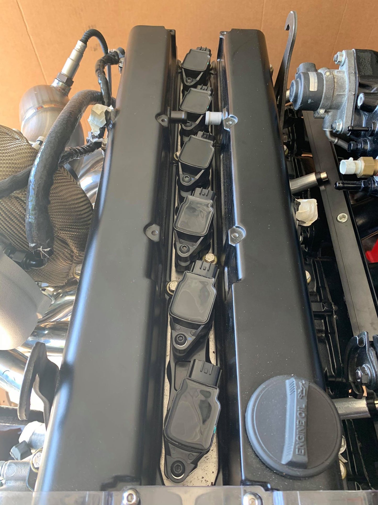 Autosports Engineering 2JZ 1JZ  Nissan R35 Coil Brackets BLACK