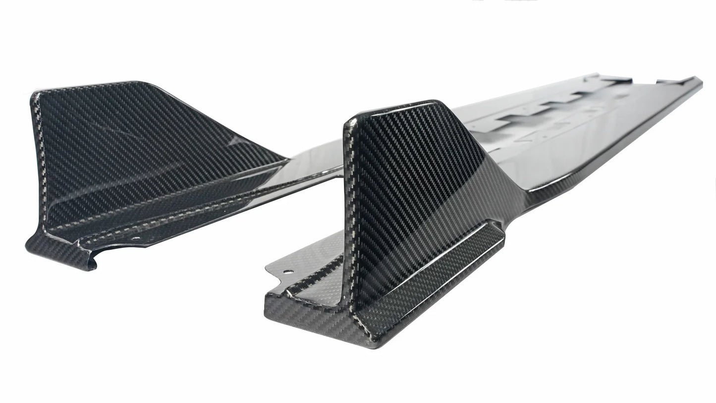 Carbon Fiber Side Rocker Extensions GCarbon Fiber Toyota GR86/ Subaru BRZ Side Rocker Extensions 2022-2024R86/BRZ