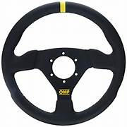 OMP - TRECENTO LISCIO STEERING WHEEL BLACK LEATHER (OD/1976)